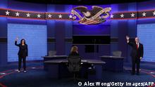 USA I TV-Duell zwischen den US-Vize-Kandidaten Kamala Harris und Mike Pence