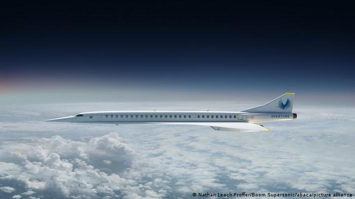 La velocidad de Mach-2,2 de Overture, que es el doble de la de un avión comercial normal, podría volar de Londres a Nueva York en sólo tres horas y 15 minutos.