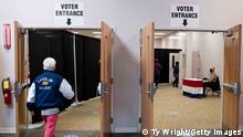 COLUMBUS, OH - OCTOBER 06: Early voters arrive to cast their ballots inside of the Franklin County Board of Elections Office on October 6, 2020 in Columbus, Ohio. Ohio allows early voting 28 days before the election which occurs on November 3rd of this year. (Photo by Ty Wright/Getty Images)