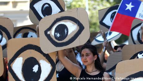 Protesta contra los abusos de la Policía de Chile