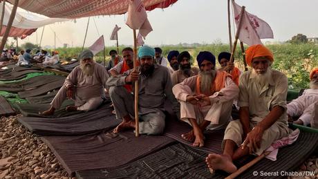 Indian farmers in protest