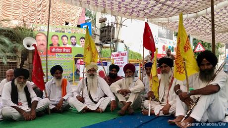 Indian farmers in protest