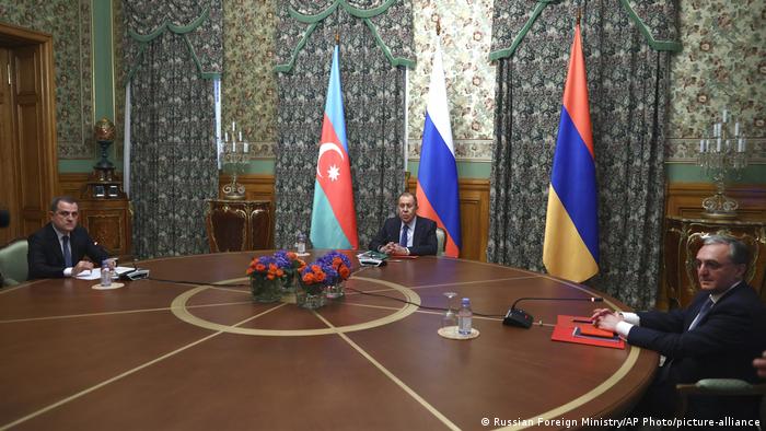 Moskau Treffen Außenminister Armenien Aserbaidschan
