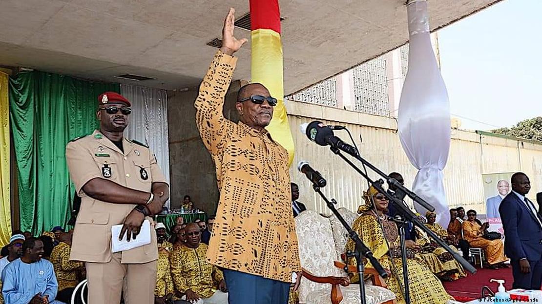 Alpha Conde lors d'une cérémonie Alpha Conde lors d'une cérémonie