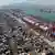 China | Luftaufnahme von Containern am Hafens Qingdao