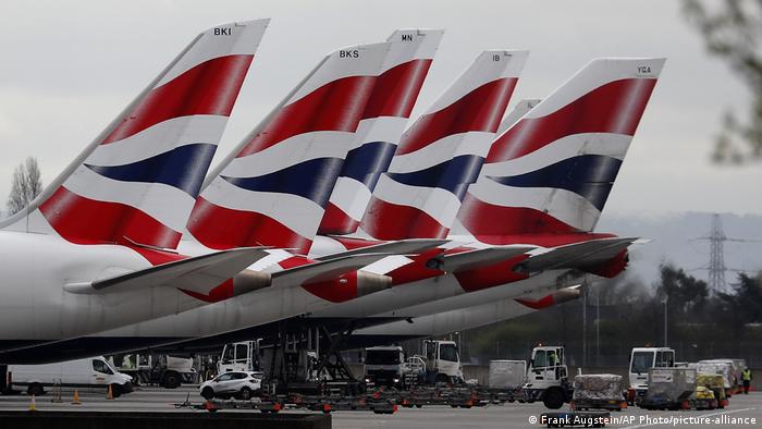 Großbritannien l Flugzeuge der British Airways, Heathrow London