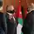 بشر الخصاونة رئيس الحكومة الأردنية الجديدة في مراسم أداء اليمين أمام الملك عبدالله الثاني وولي العهد الحسين 