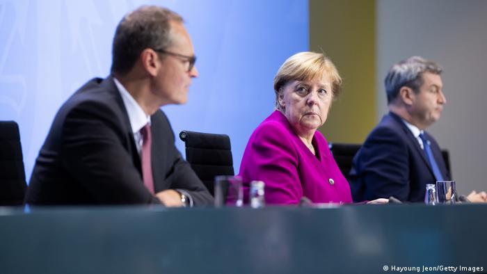 Corona-Gipfel I Merkel und Ministerpräsidenten (Hayoung Jeon/Getty Images)