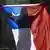 Foto simbólica de una persona manifestante con la bandera de Chile