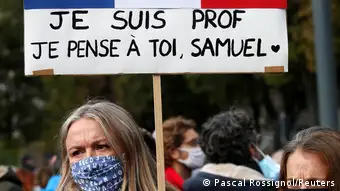 Frankreich Paris | Trauer um getöteten Lehrer Samuel Paty