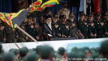 13.10.2019
Iran's Supreme Leader Ayatollah Ali Khamenei and General Hossein Salami chief of the Revolutionary Guards attend a graduation ceremony for Iran's Islamic Revolutionary Guard Corps (IRGC) cadets at Imam Hussein University in Tehran, Iran, on October 13, 2019. Photo by SalamPix/ABACAPRESS.COM |