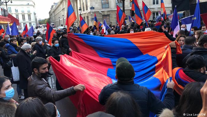 Armenian-French protesters in Paris say French President Macron needs to offer more support for Armenia in the Nagorno-Karabakh conflict