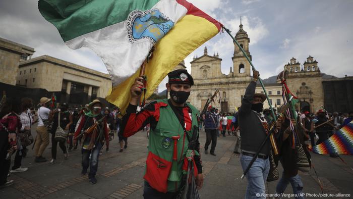 Protestas indígenas en Colombia. 