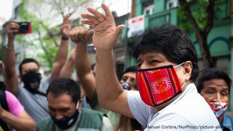 Argentinien Buenos Aires | Evo Morales spricht zu Pressevertretern (Manuel Cortina/NurPhoto/picture-alliance)
