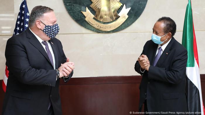 Sudan Khartum Mike Pompeo und Abdullah Hamduk