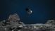 OSIRIS-REx Raumsonde beim Landen auf dem Asteroiden Bennu. OSIRIS-REx Raumsonde beim Landen auf dem Asteroiden Bennu.