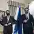 Soldan sağa: Mısır Cumhurbaşkanı Sisi, AB'ye üye Kıbrıs Cumhuriyeti'nin Cumhurbaşkanı Anastasiadis ev Yunanistan Başbakanı Mitsotakis