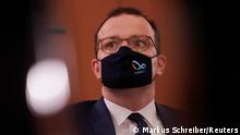 German Health Minister Jens Spahn attends the weekly cabinet meeting of the government at the chancellery in Berlin, Germany October 21, 2020. Markus Schreiber/Pool via REUTERS