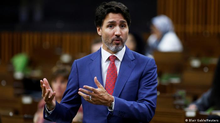 Kanada Ottawa Premierminister Justin Trudeau während Fragestunde im Parlament (Blair Gable/Reuters)