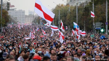 Protestas en Bielorrusia contra el gobierno de Alexander Lukashenko. (27.09.2020).