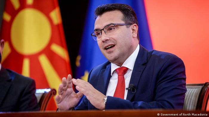 Nord-Mazedonien Der Ministerpräsident der Regierung in Nord-Mazedonien, Zoran Zaev