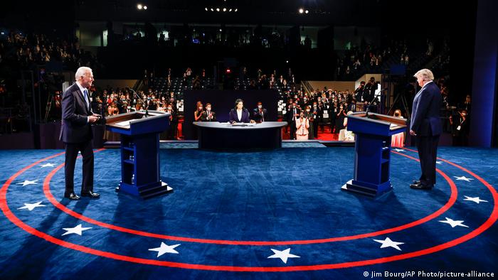 Джо Байден та Дональд Трамп під час дебатів кандидатів у президенти США
