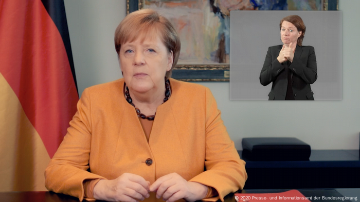 Video-Podcast zur Coronakrise von Angela Merkel