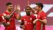 Robert Lewandowski félicité par Lucas Hernandez et Douglas Costa Robert Lewandowski félicité par Lucas Hernandez et Douglas Costa