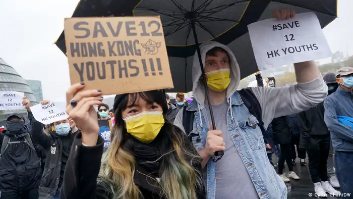 London | Hongkong Solidaritätskundgebung 12 Inhaftierte