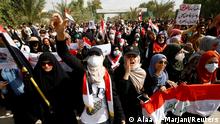 Miles de iraquíes salen a la calle por el primer aniversario de la revolución de octubre