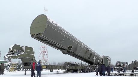 A Russian Sarmat intercontinental missile
