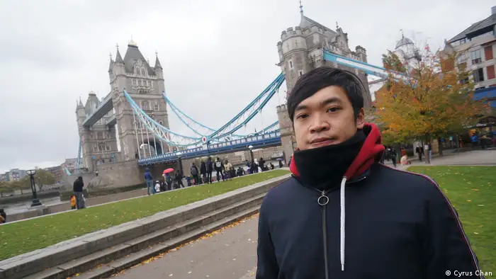 London Aktivist Alan Li Tung-sing aus Hongkong