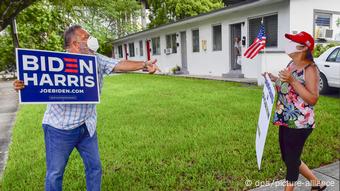 USA Miami | US-Wahl | Biden und Trump Anhänger (dpa/picture-alliance)