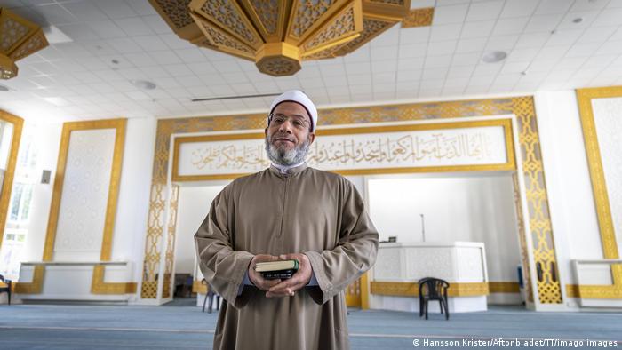 An imam at a mosque in Sweden
