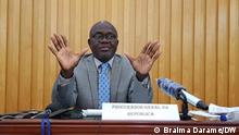 Attorney General of the Republic of Guinea-Bissau, Fernando Gomes, at a press conference on Aristides Gomes, former Prime Minister.
Place: Bissau, Guinea-Bissau
Date: 30.10.2020
Author: Braima Darame, DW
