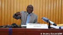 Attorney General of the Republic of Guinea-Bissau, Fernando Gomes, at a press conference on Aristides Gomes, former Prime Minister.
Place: Bissau, Guinea-Bissau
Date: 30.10.2020
Author: Braima Darame, DW
