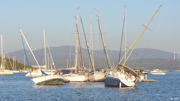 Deprem sonrası birçok tekne denize süreklenmişti