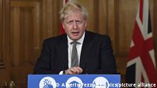 England | Coronavirus | PK Boris Johnson (Alberto Pezzali/empics/picture alliance)