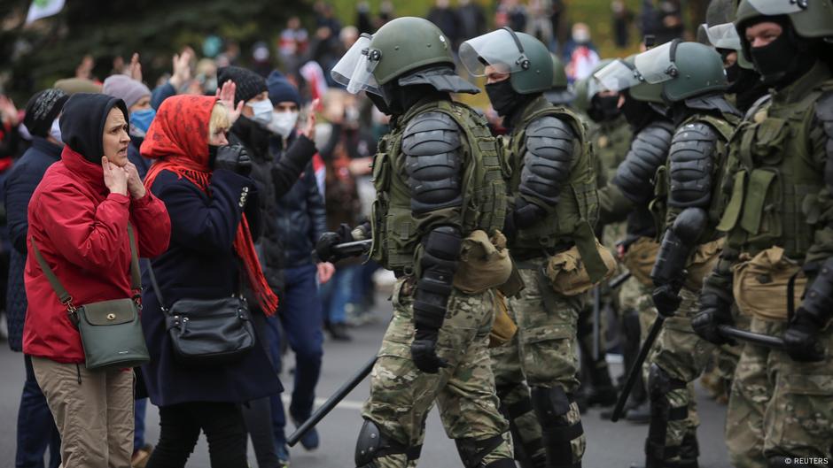 1. novembar 2020. Gušenje protesta u Minsku