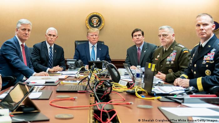 US-Präsident Trump und sein Team vor dem Zugriff auf Terrorchef al-Baghdadi