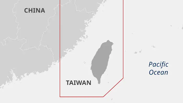 Infografik/Karte - Taiwan`s Air Defence Identification Zone - EN