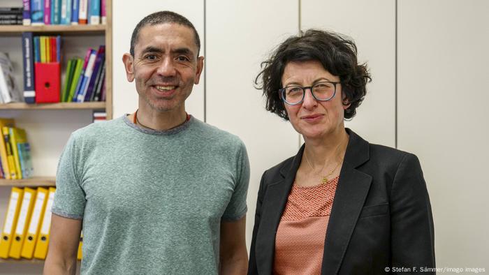 Professor Ugur Şahin and his wife Ozlem Türechi