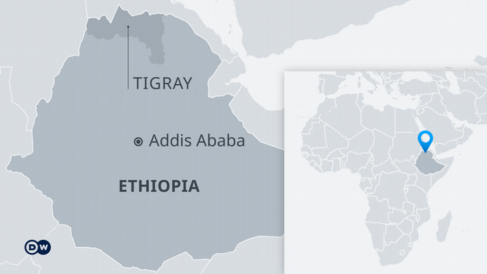 Map of Ehiopia and the Tigray Region