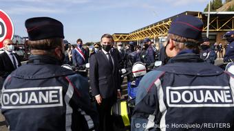 Frankreich Spanien Macron Grenze (Guillaume Horcajuelo/REUTERS) Frankreich Spanien Macron Grenze (Guillaume Horcajuelo/REUTERS)