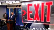 President Donald Trump speaks at the White House, Thursday, Nov. 5, 2020, in Washington. (AP Photo/Evan Vucci)