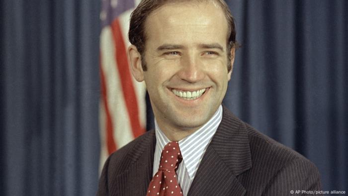 Joe Biden em 1972, em seus tempos no Senado