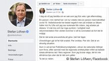 Screenshot Facebook Stefan Löfven