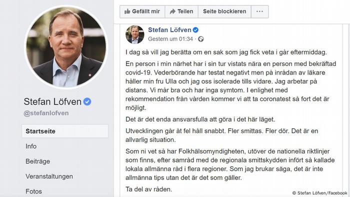 Screenshot Facebook Stefan Löfven (Stefan Löfven/Facebook)