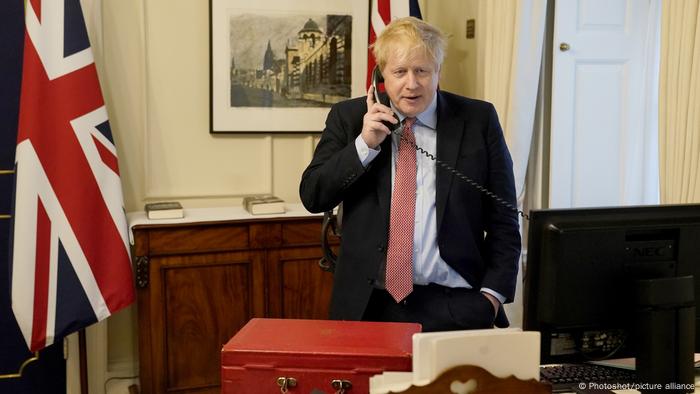 UK-Premierminister Boris Johnson telefoniert