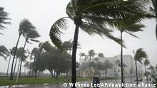 Tropical storm Eta strikes southern Florida